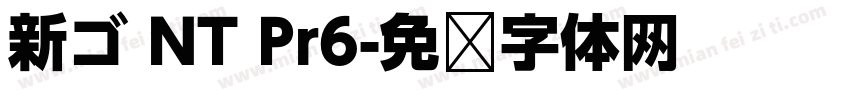 新ゴ NT Pr6字体转换